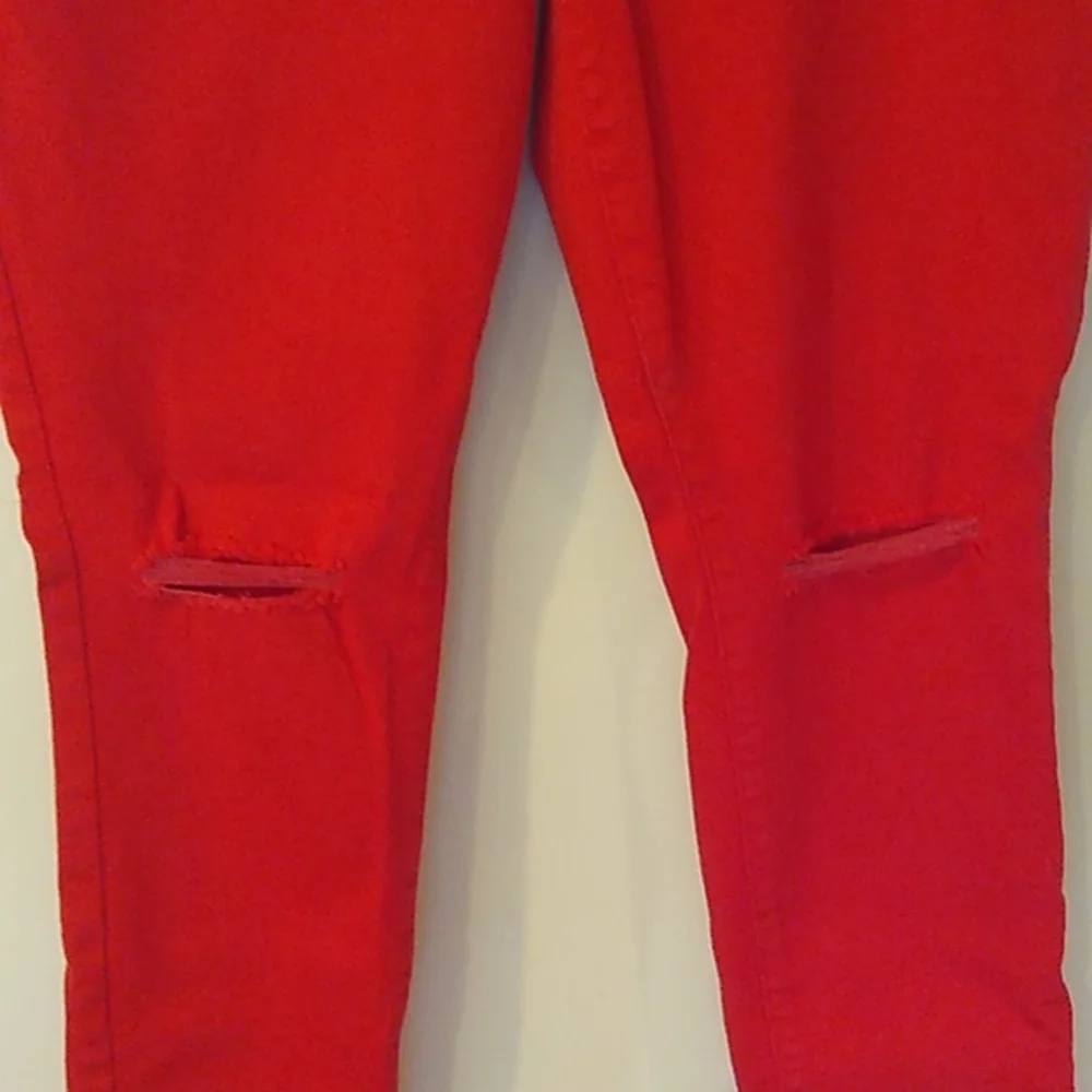 ❤️Old Navy Rockstar Mid-Rise Skinny Jeans Women's Sz 14 Regular. Red - Picture 3 of 5